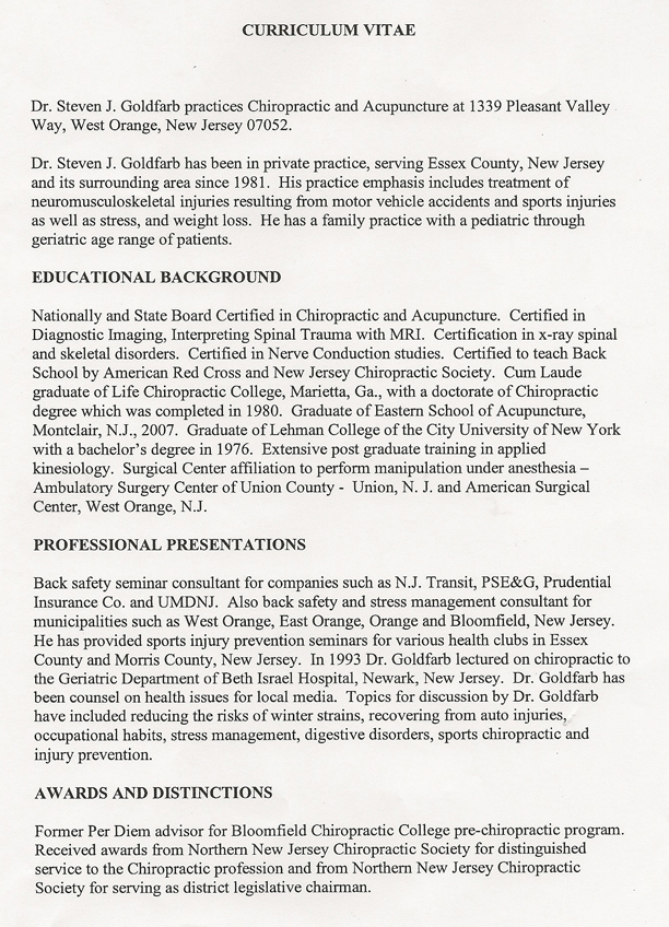 Steven Goldfarb West Orange Acupuncture Clinic